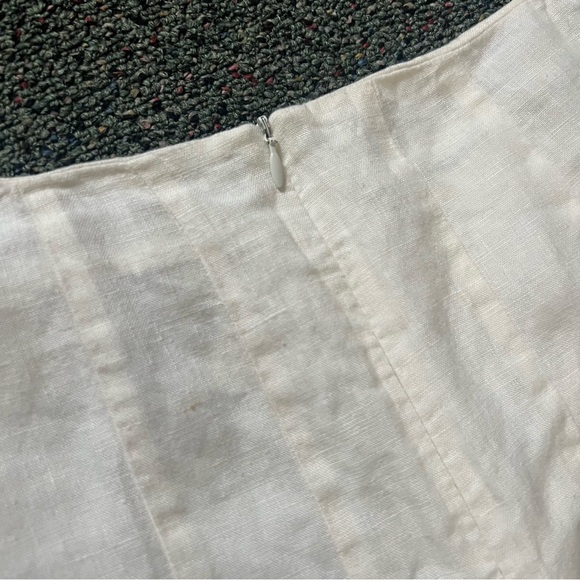 SIXTH SENSE 100% Linen White Mermaid A-Line Lightweight Modest Maxi Skirt Sz XL - Picture 9 of 15
